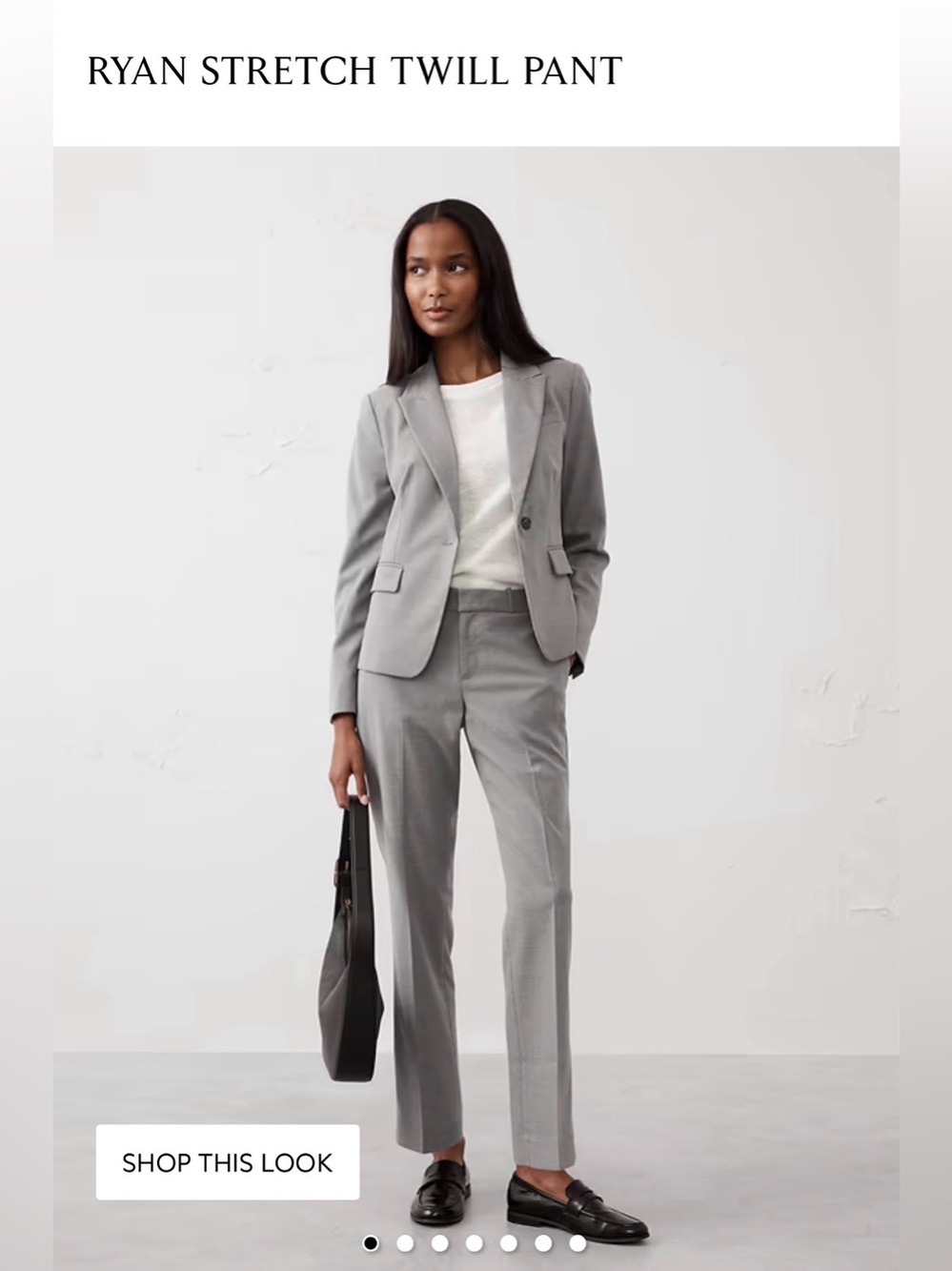 Banana Republic women's Ryan fit Pants Tailored 8 workwear office teacher sleek